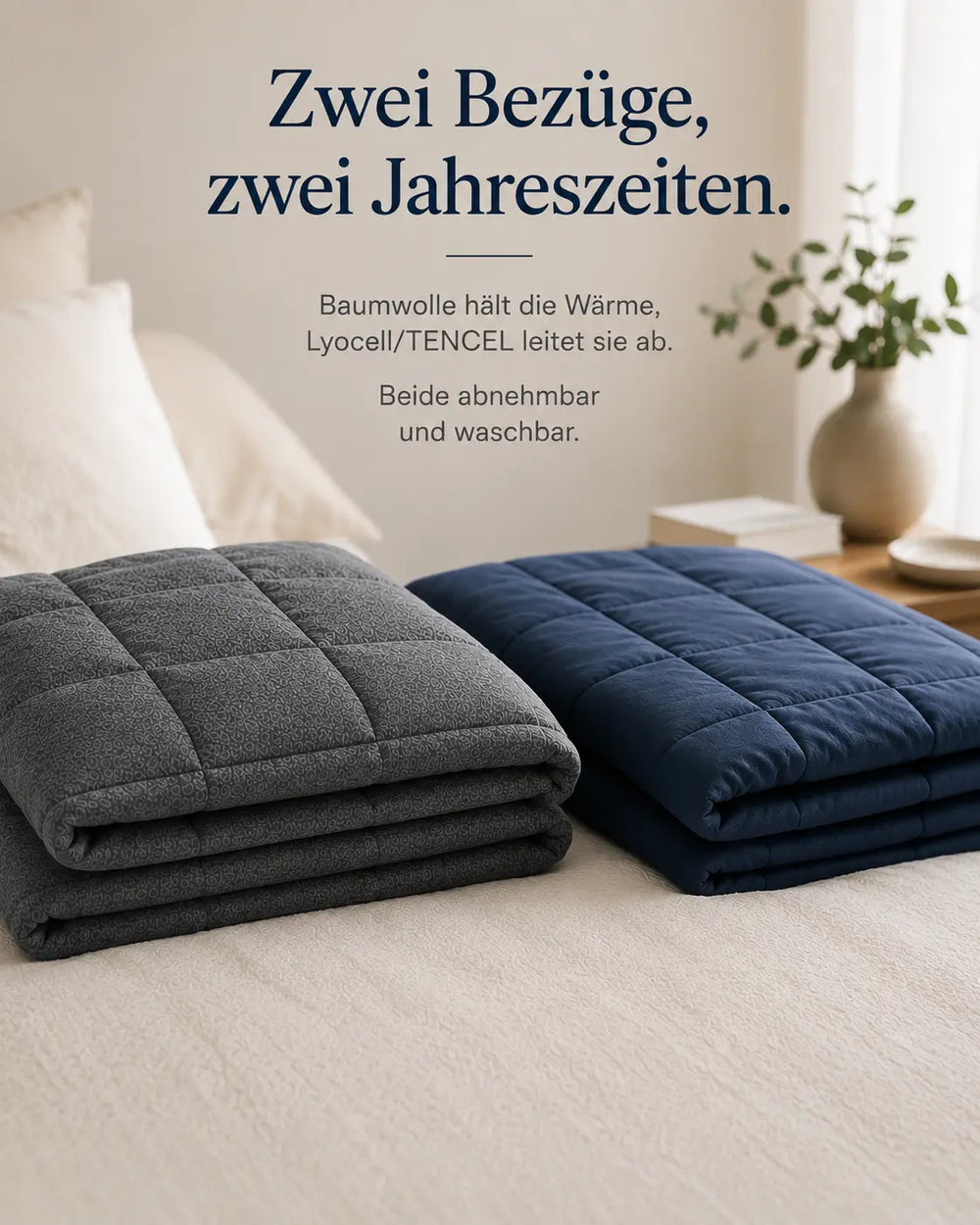 Zwei Bezüge, zwei Jahreszeiten.